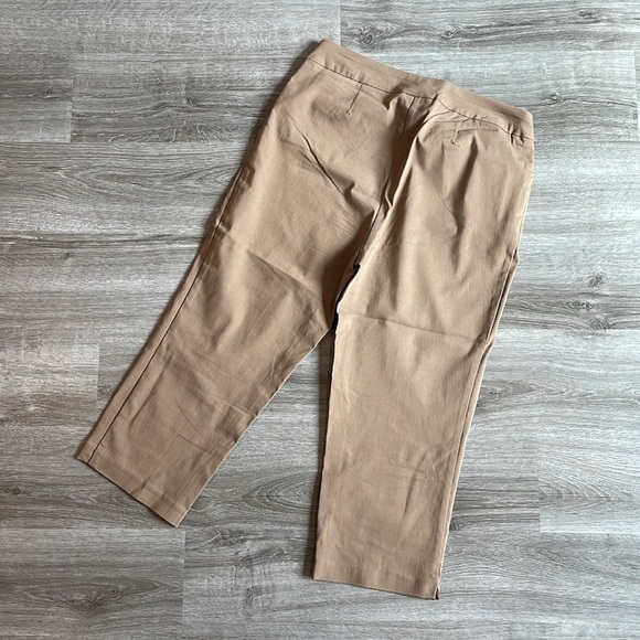 Time And Tru Tan Cropped Pants - Picture 2 of 4